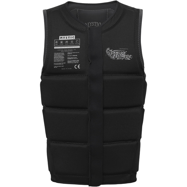 2023 Mystic Männer Peacock Wake Impact Vest 35005.230227 - Black